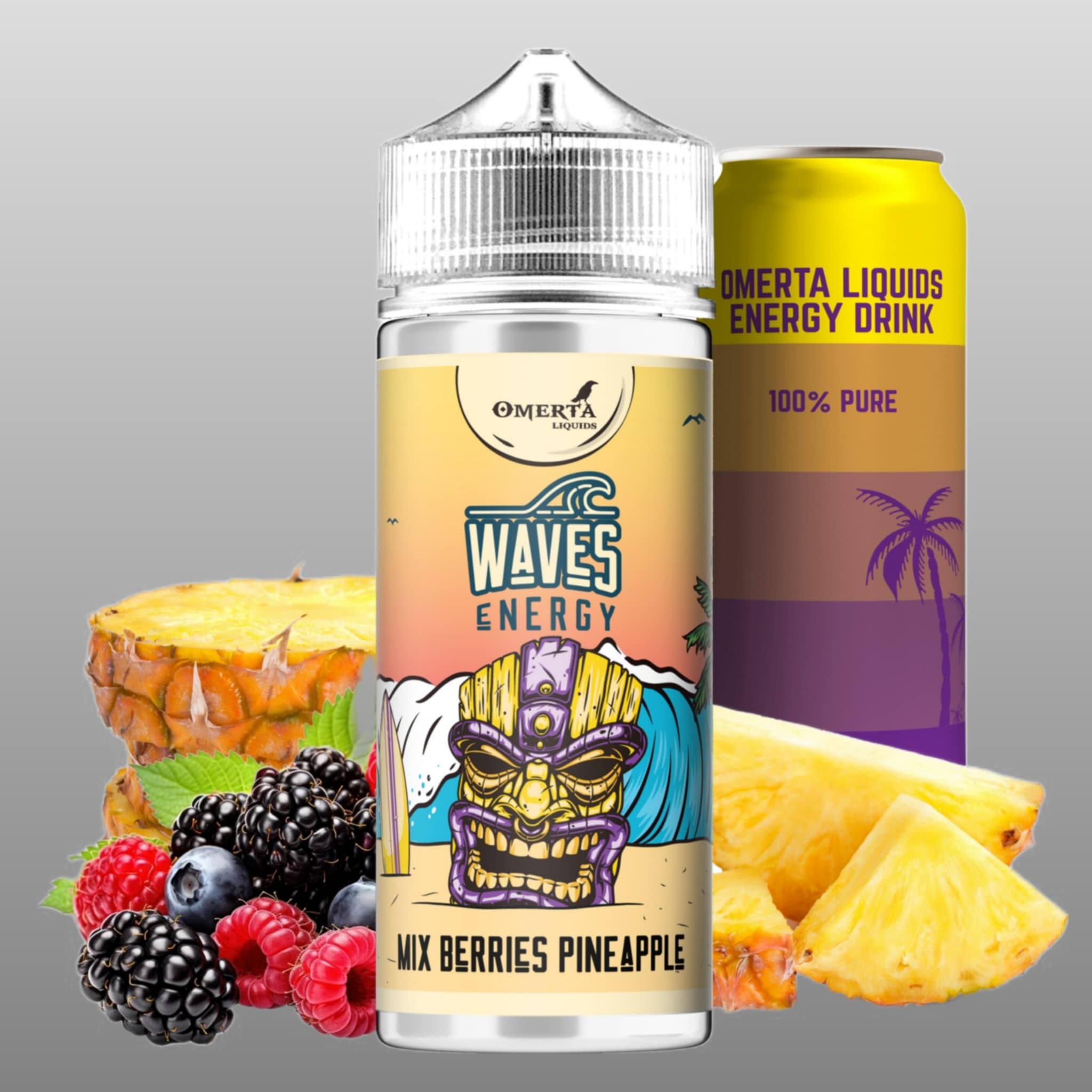 OMERTA Waves Energy Mix Berries Pineapple 120