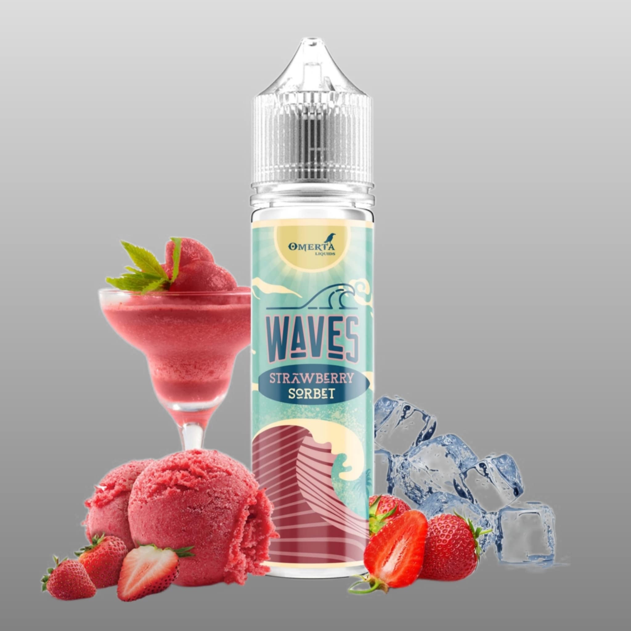 OMERTA Waves Strawberry Sorbet 60